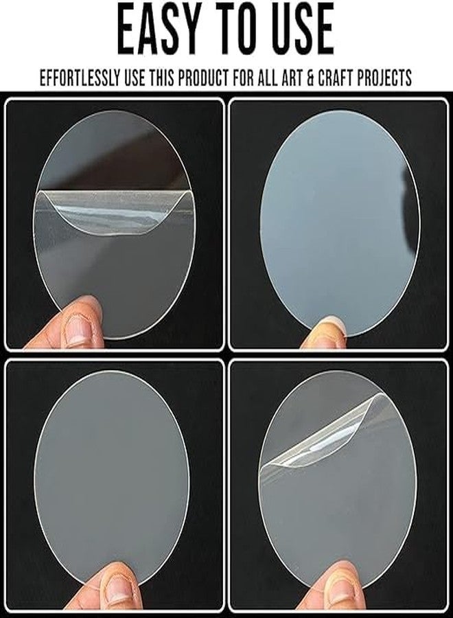 Kd Retail Clear Acrylic Circle Round Disc Blank for Cake Holders, Frame Painting, Art Projects, DIY Crafts, Furniture Protection (3 mm, 9 inch Diameter, 2 Pieces) - Image 4